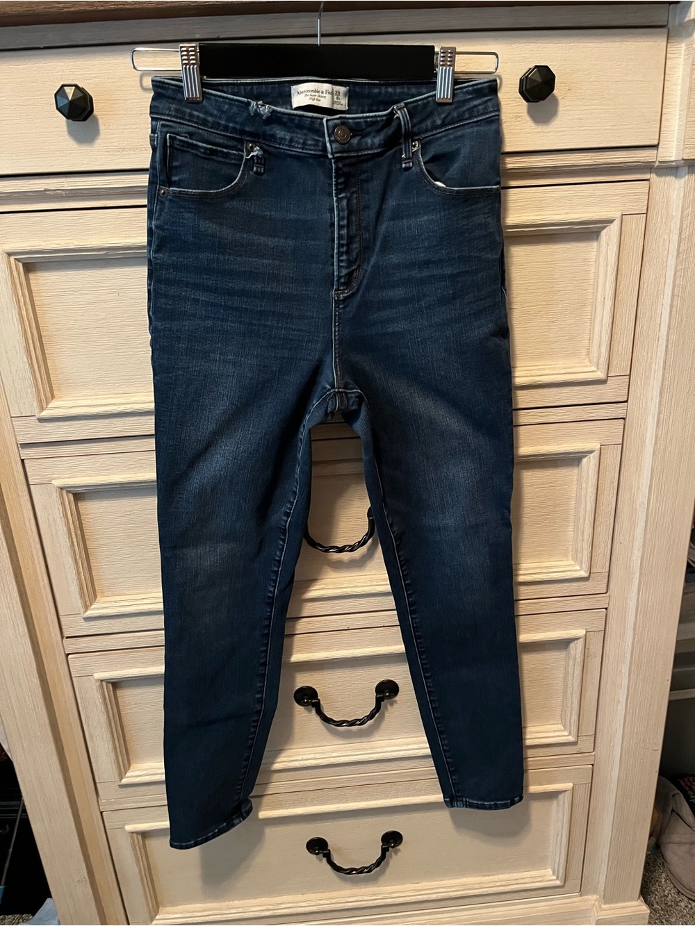 Abercrombie & Fitch Dark Blue Stretch Skinny Jeans